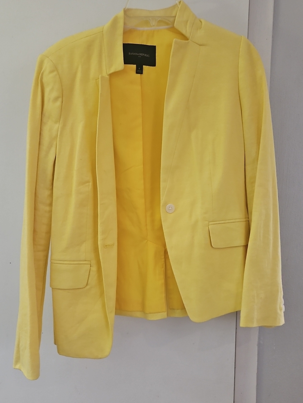 Banana Republic Bright Yellow Women's Tailored Blazer